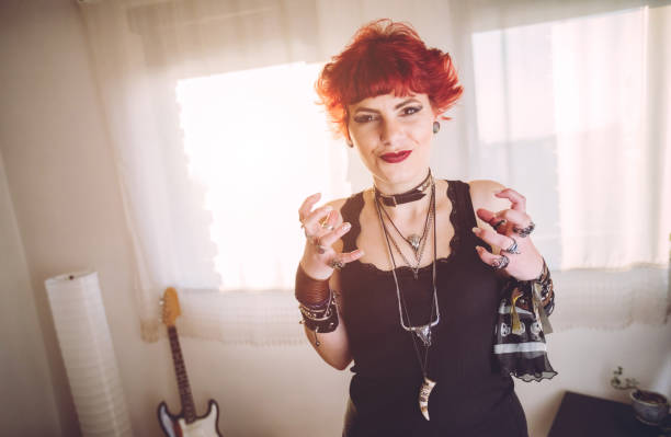istock Heavy metal girl 1126248470