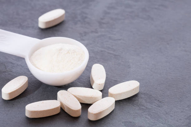 istock Pills and collagen protein powder - Hydrolyzed 1126249682