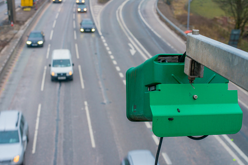 Traffic camera monitoring the motorway