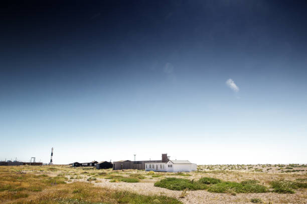 ロムニー沼海岸線風景画像 - romney marsh ストックフォトと画像