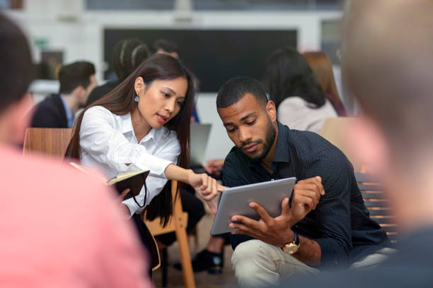istock Business people working in office together 1126259450