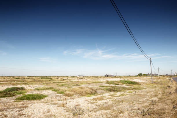 ロムニー沼海岸線風景画像 - romney marsh ストックフォトと画像