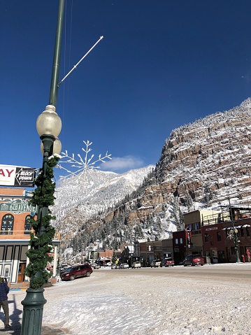 Ouray main street town