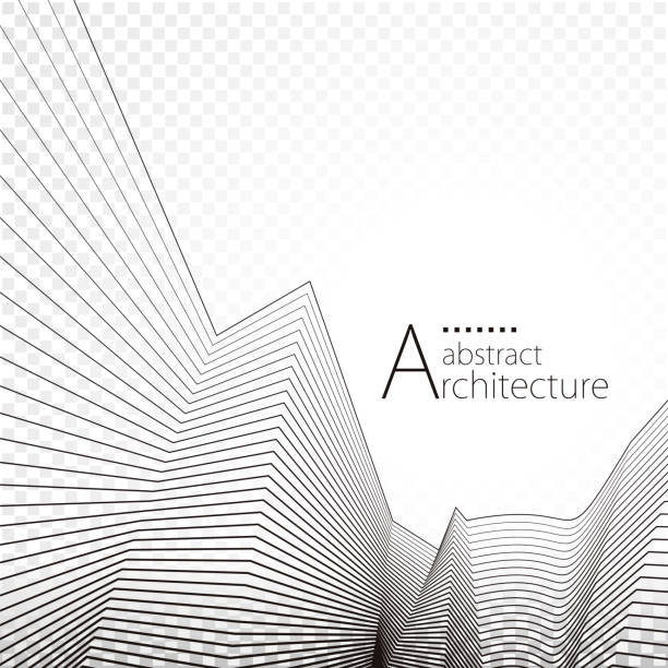 Abstract Architectural Background - ilustração de arte vetorial