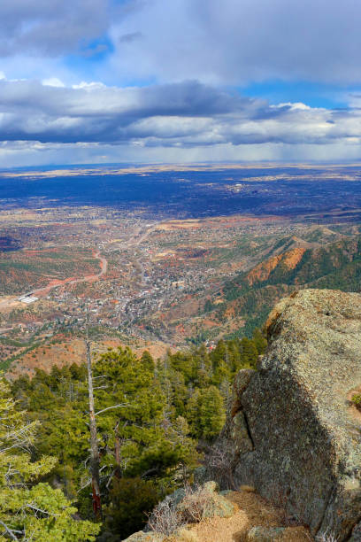 istock Colorado Springs from Manitou Incline 1126308452