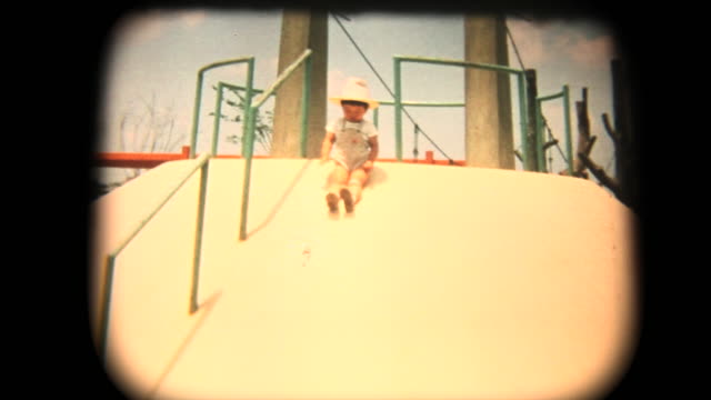 60's 8mm footage - having fun while sliding
