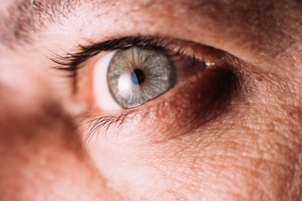 istock Close up on the eye of a mature man 1126322507
