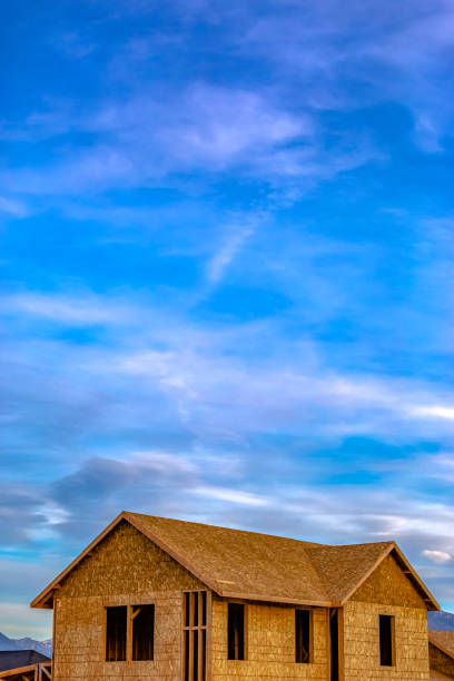 istock House under construction against sky in Daybreak 1126332331