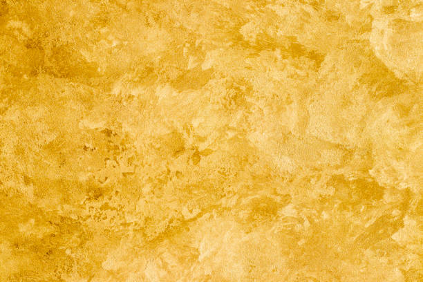 istock Texture of yellow decorative plaster. 1126335595