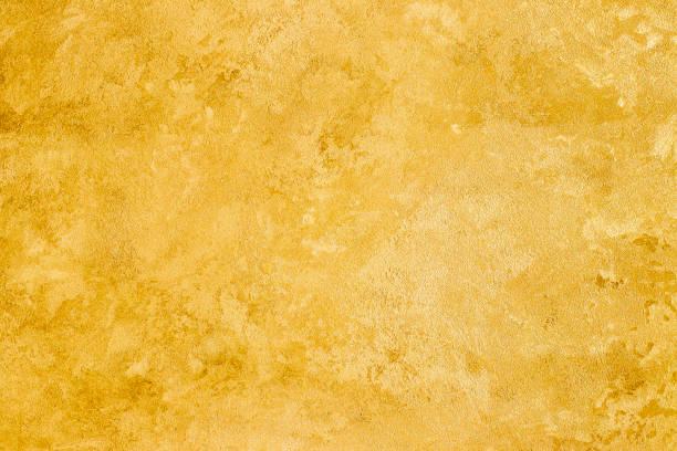 istock Texture of yellow decorative plaster. 1126335613