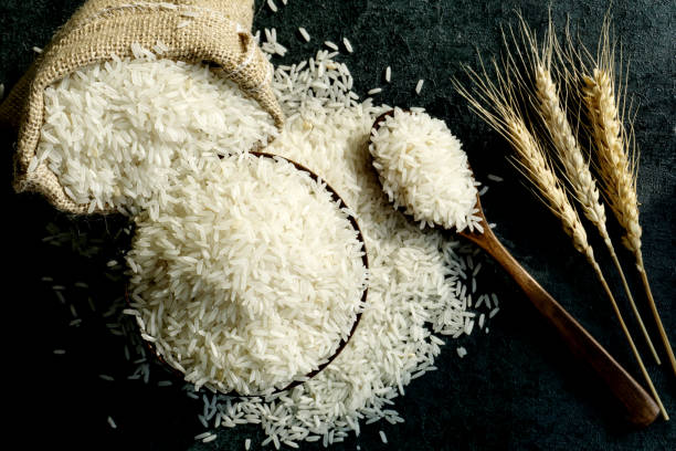 istock rice in a wooden bowl 1126345302