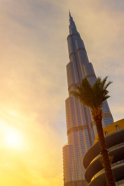 torre burj khalifa - united arab emirates foto e immagini stock