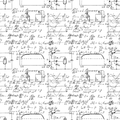 Math Formula Image Texture Mathematical Seamless Texture With Handwritten Math Algebra And ...