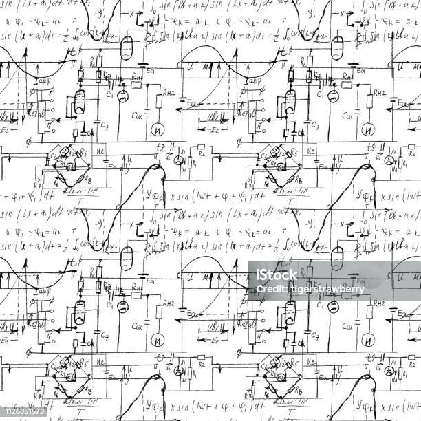 Elementary Math Texture Mathematical Seamless Texture With Handwritten Math Algebra And ...