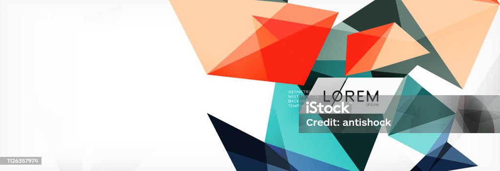 Science Background Abstract Triangle Pattern Vector Abstract Geometric ...