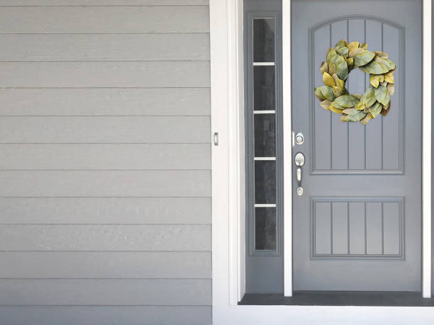 istock Front Door Farmhouse Shiplap 1126359874