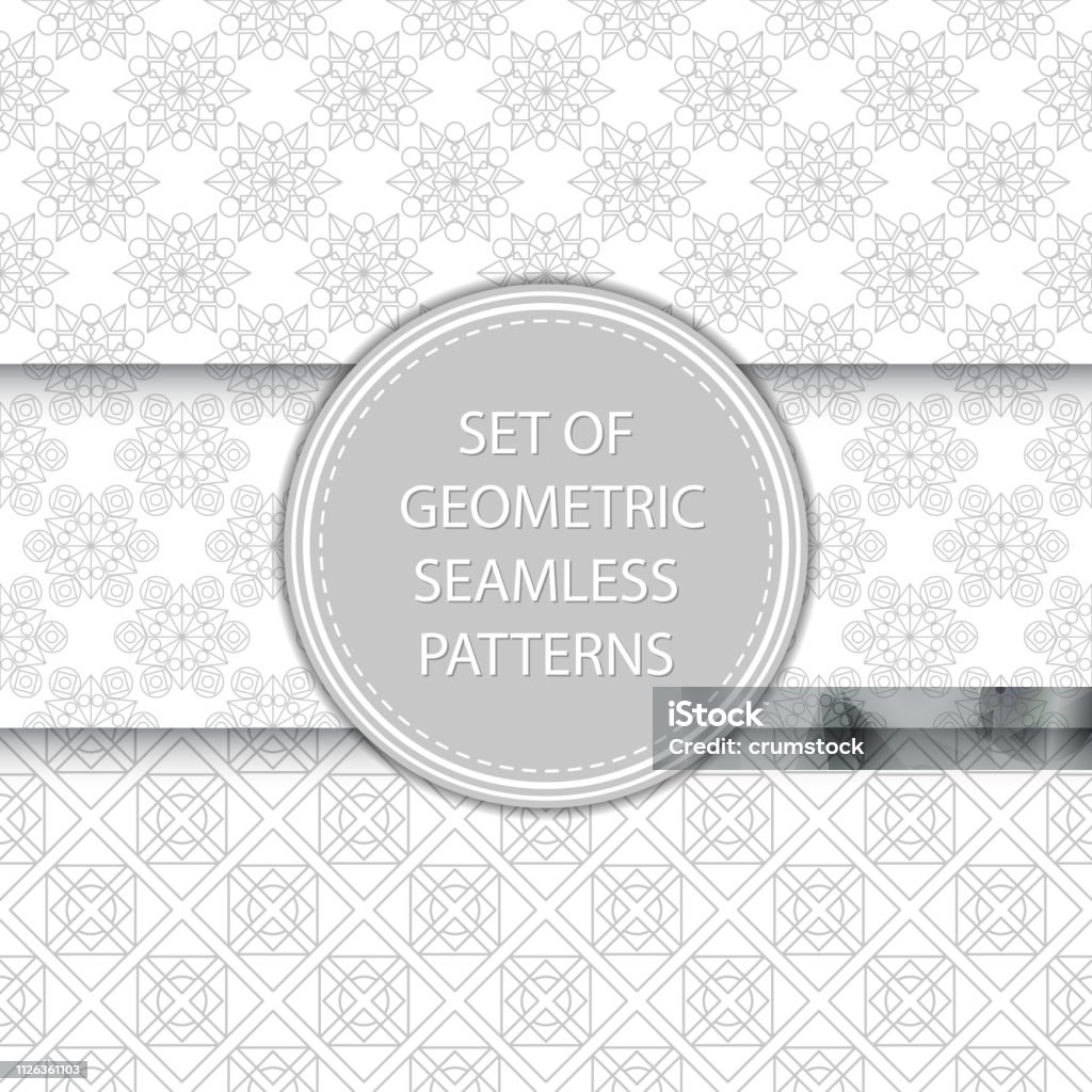 Gray Side Pattern Design Compilation Of Geometric Seamless Patterns Gray Designs On White ...