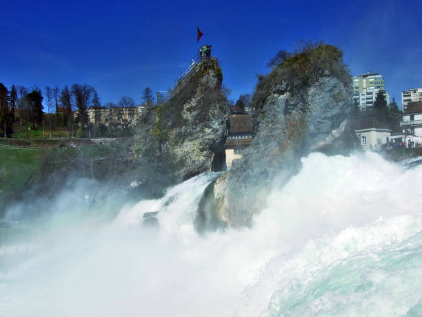 istock The Rhine Falls or Rheinfall waterfall, Neuhausen am Rheinfall 1126363383