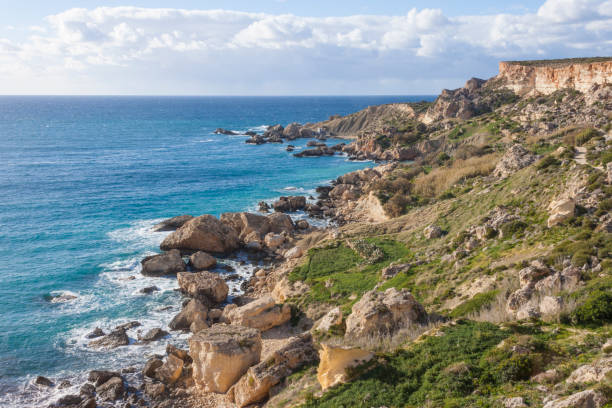 istock Malta sea. Beautiful winter island Malta view 1126370214