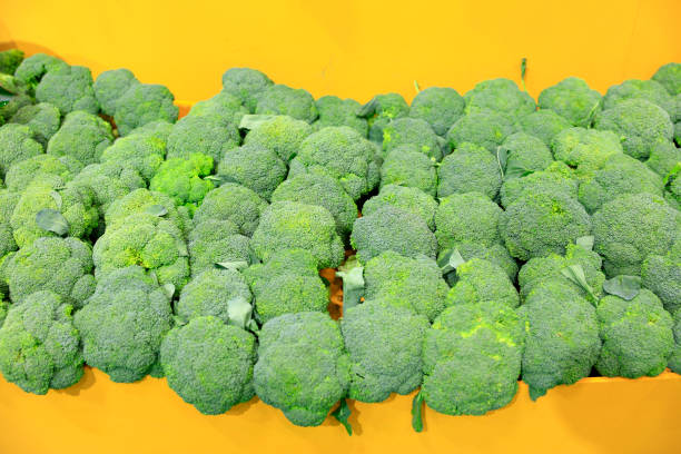 Broccoli on the market，A close-up