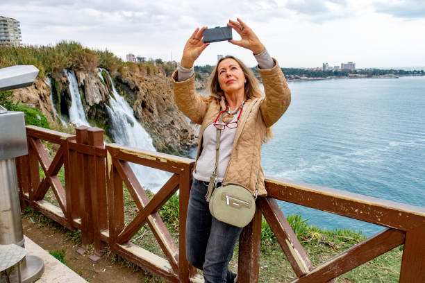 istock Wonderful Duden River Waterfall - Karpuzkaldiran Waterfall in Antalya, Turkey 1126377476