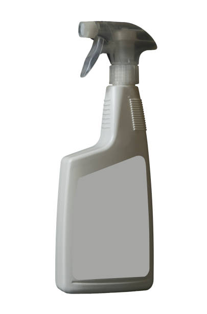 istock White plastic container with a spray for liquid household chemicals. Isolated. 1126379067