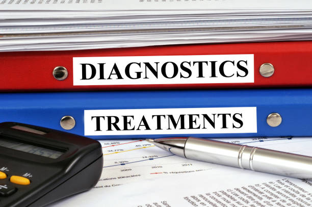 istock Diagnostic and treatments folders 1126380549