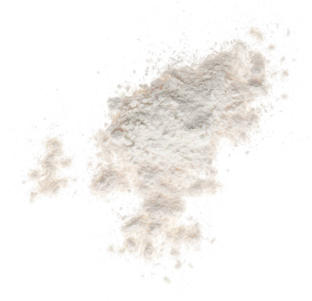 istock Pile of flour isolated on white background 1126380778