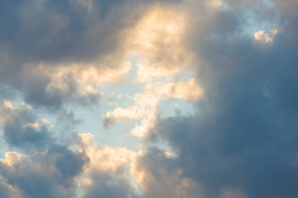 istock Golden and pink sunset horizon 1126381103