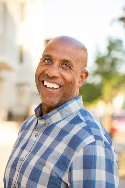 istock Happy mature African American man smiling 1126382336