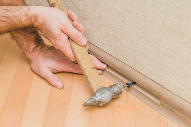 istock Master hammer in a plinth dowel-nail 1126387161