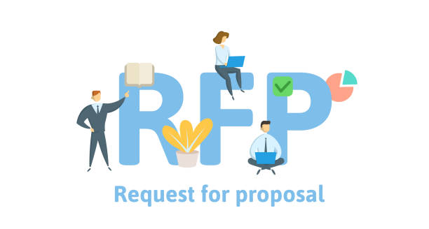 Rfp Request For Proposal Concept With Keywords Letters And Icons Flat  Vector Illustration Isolated On White Background Stock Illustration -  Download Image Now - iStock