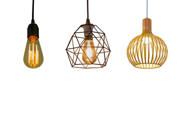 istock Isolated Round light bulbs  for illumination on a white background 1126390617