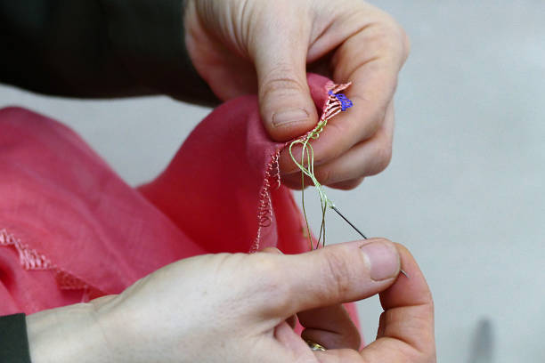 istock a woman doing self-embroidery, turkish crafts,Handmade artwork with needle, 1126391193