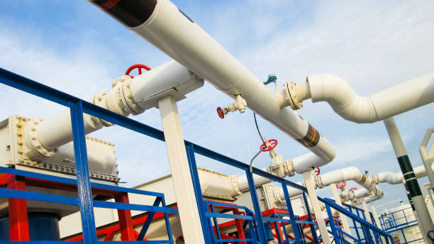 istock Pipes over Gasoline air coolers 1126392686
