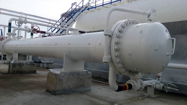 istock Heat exchanger in a refinery 1126392804