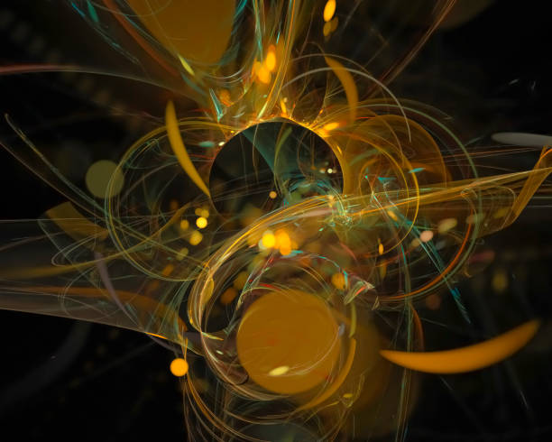 istock abstract digital fractal, fantasy design, disco 1126394994