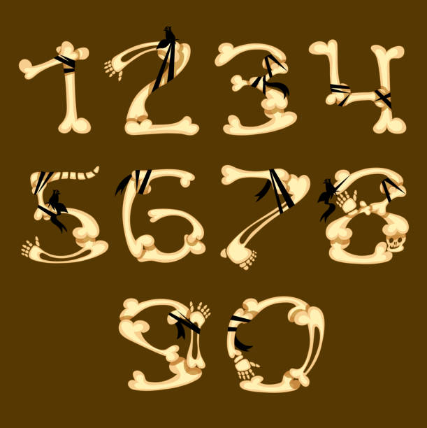 Numbers In Bone Lettering 20+ Bones Font Number 9 Stock Photos, Pictures & Royalty-Free Images ...