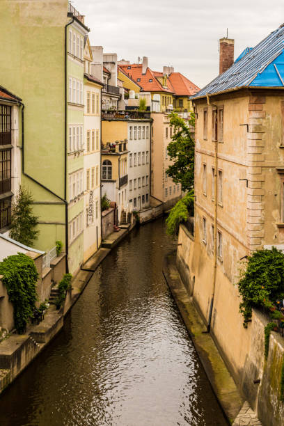 istock water channel in Prague 1126397478