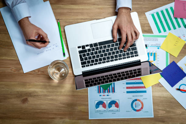istock Graphic of business financial data analysis chart 1126399065