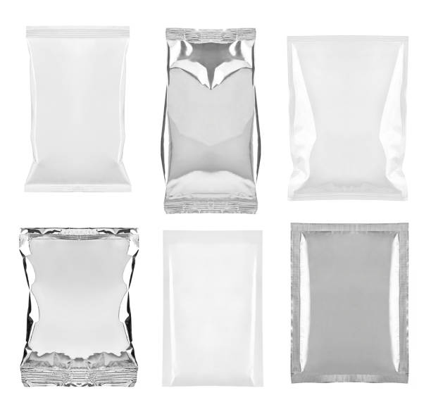 istock aluminum white bag package food template 1126400585