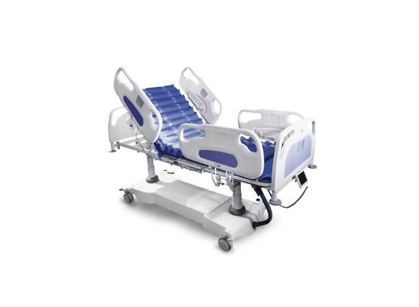 istock Mobile Hospital Bed under the white background. 1126405919