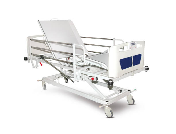 istock Mobile Hospital Bed under the white background. 1126405959