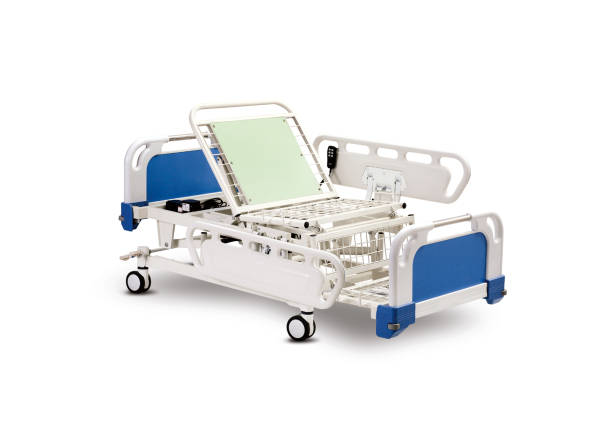 istock Mobile Hospital Bed under the white background. 1126405963