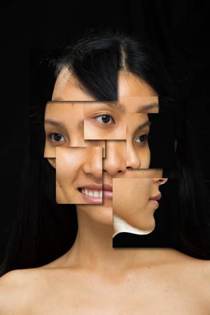 istock Asian Woman before after applying make up hair 1126413872