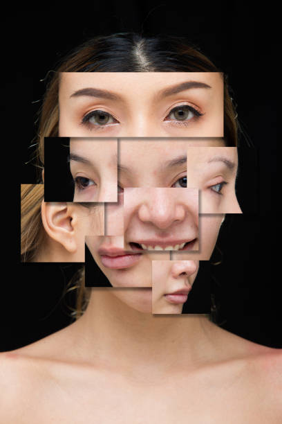 istock Asian Woman before after applying make up hair 1126413980
