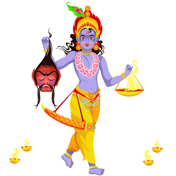 Choti Diwali Và Krishna Với Narak Chaturdashi Hình minh họa Sẵn có - Tải  xuống Hình ảnh Ngay bây giờ - Thần krishna, Quỷ, Cảm xúc tích cực - iStock