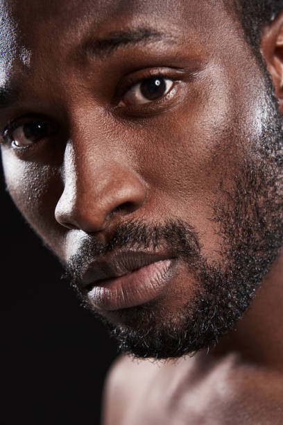 istock Close up of a young handsome afro American man 1126428759