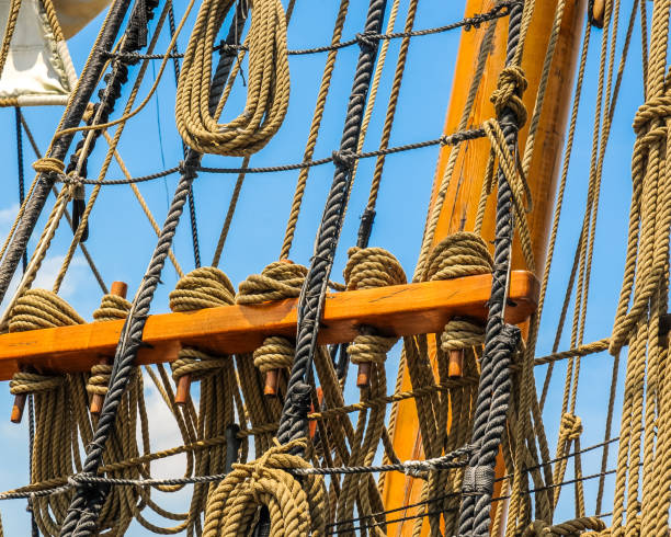 istock Sails and rigging of a sailboat 1126435667