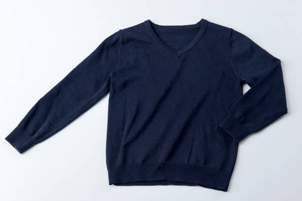 istock Dark blue corduroy sweater tile photo 1126437378